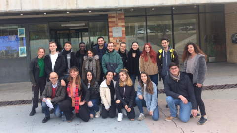Alumnes de l'assignatura Penologia Comparada i el Prof. Josep Cid